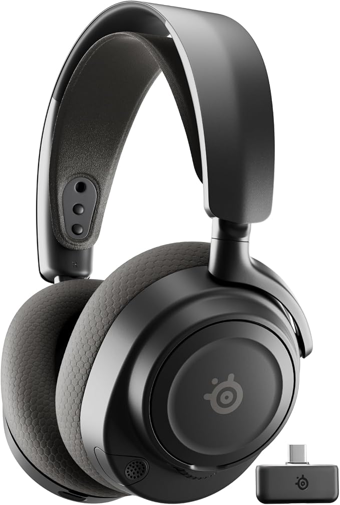 SteelSeries Arctis Nova 7 Wireless Gen 2 Gaming Headset - Real-Time App Control, 50+ HR Play, Neodymium Drivers, Mix 2.4GHz/Bluetooth, PC, PS5, PS4, Switch 1/2, Mobile - Black by Unknown