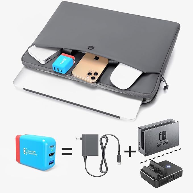 Mirabox 65W Portable Switch Dock Charger for Nintendo Switch, Compatible with OLED/Steam Deck/ROG Ally/Samsung Dex/iPad/MacBook, 4K 60Hz USB C TV Docking Station, with Charging and HDMI Output - Image 6