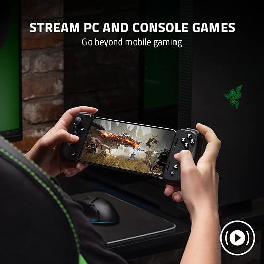Razer Kishi V2 Mobile Gaming Controller for iPhone (Lightning): Console Quality Controls - Universal Fit w/ Extendable Bridge - Stream PC, Xbox, PlayStation Games - Customizable Triggers - Ergonomic - Image 4