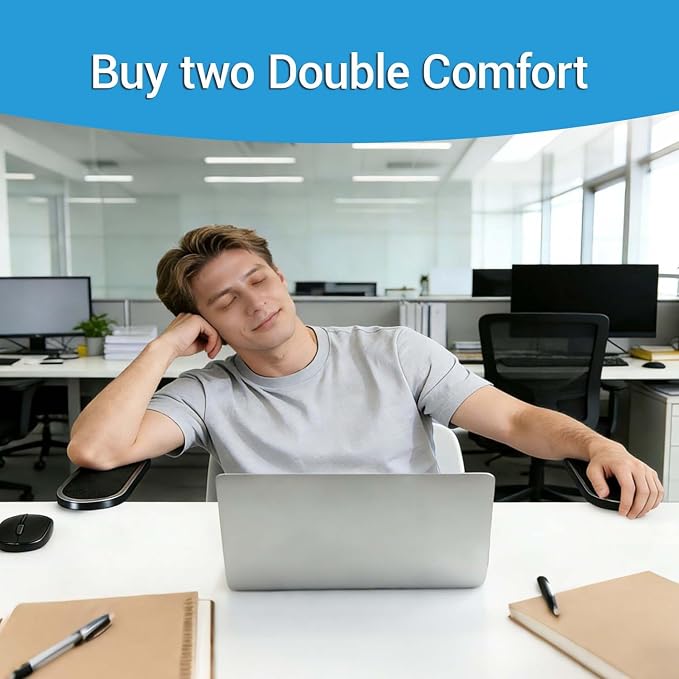 Arm Rest for Desk,Rotating Adjustable Computer Desk Armrest Extender Tray,Ergonomic Elbow Support Relieve Stress,Eliminate Pain,Reduce Office Occupational Chronic - Image 7