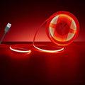 Ultra-Narrow 3mm USB-C COB LED Strip Lights Self-Adhesive, for Kitchen Cabinets, Bedroom, Gaming Desk (Red, 5ft) by Unknown