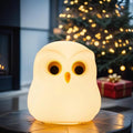 Cute Owl Kids Night Light,USB Rechargeable Cute Animal Lamps,Creative Feeding Light at Night LED Color Changing Soft Silicone Lamp Christmas Bedside Lamp Kawaii Children Room Desk Decor Birthday Gifts by HPYDIY