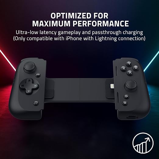 Razer Kishi V2 Mobile Gaming Controller for iPhone (Lightning): Console Quality Controls - Universal Fit w/ Extendable Bridge - Stream PC, Xbox, PlayStation Games - Customizable Triggers - Ergonomic - Image 5