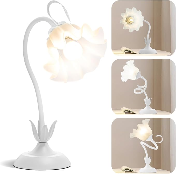 WERFOP Flower Table Lamp Cute Desk Lamp for Bedroom Home Decor by WERFOP