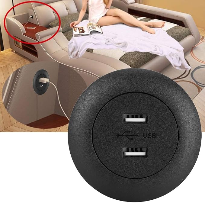 Aramox Dual USB Power Socket Charging Port for Electric Recliner Chair Lounge Sofa - Image 3