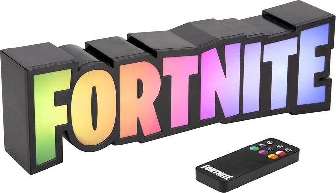 Paladone Fortnite RGB Colour-Changing Logo Light – Officially Licensed Gaming Lamp with Remote Control, Wall or Desk Display, USB Powered Décor for Gamers - Image 9