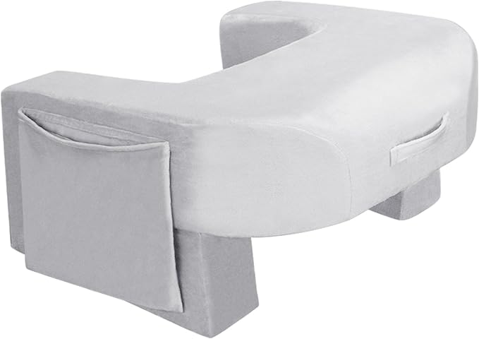 Reading Pillow Lap Desk with Adjustable Arm Support, Grey by DREAMANIA
