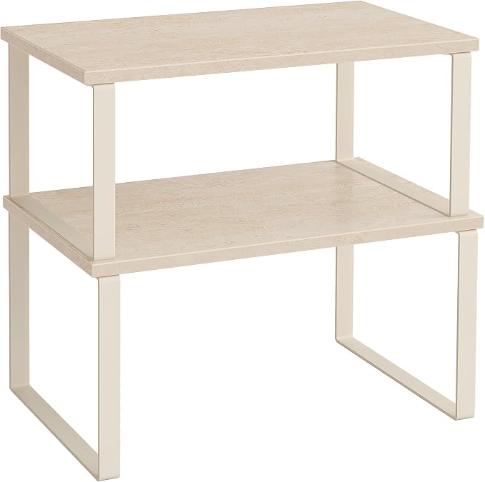 SONGMICS Cabinet Organizer Shelf, Set of 2 Spice Rack, Kitchen Storage by Unknown