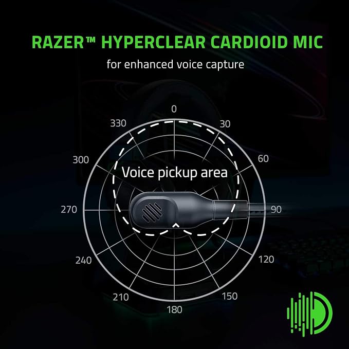 Razer BlackShark V2 X Gaming Headset: 7.1 Surround Sound - 50mm Drivers - Memory Foam Cushion - For PC, PS4, PS5, Switch - 3.5mm Audio Jack - Black - Image 4