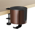 GUNKING Luxury 2-in-1 Anti-Spill Cup Holder with Headphone Hanger (Brown) by HomeOrganizerLLC