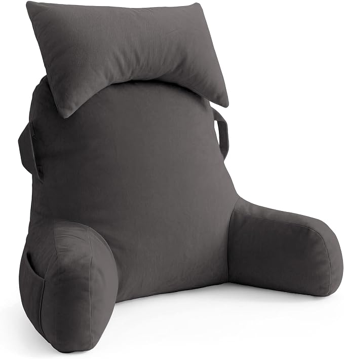 Reading Pillow for Bed,Back Pillow for Bed Sitting Up,Lumbar Support Pillow by Unknown