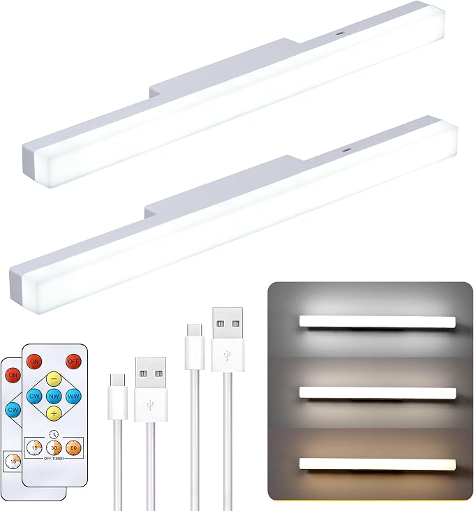 5W 16 Inches Wireless Rechargeable Wall Lights Bar,3CCT by Unknown