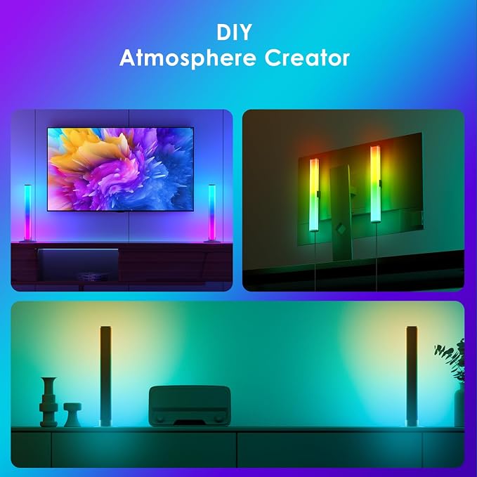 Barhootao RGB Light Bar,Smart LED Light Bar for Room,16 Million Colors,Three Control Modes,Dynamic Music Sync Mode,213 Preset Modes,USB Interface（Without Adapter） - Image 5