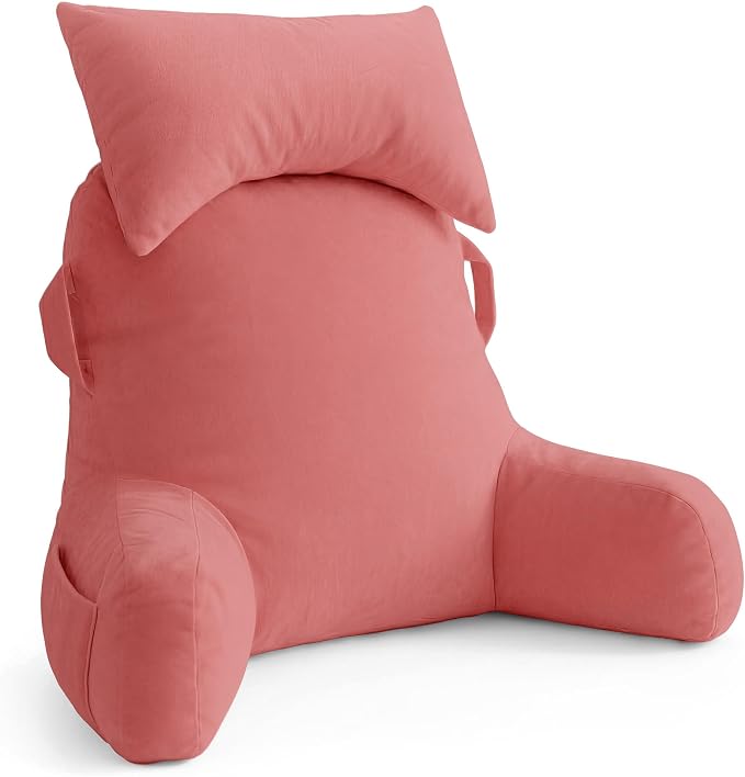Reading Pillow for Bed,Back Pillow for Bed Sitting Up,Lumbar Support Pillow by Unknown