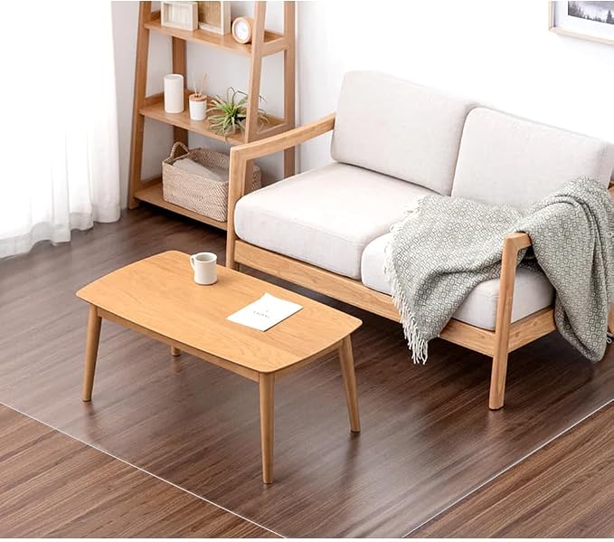 0.08" Thicker Chair Mat for Hard Floors, tixpol 48" x 60" Office Chair Mat for Hardwood Floors, Non-Slip Hard Floor Protector Desk Mat for Home, Vinyl Floor Mat for Kids, Pets - Not for Carpet (Clear) - Image 7