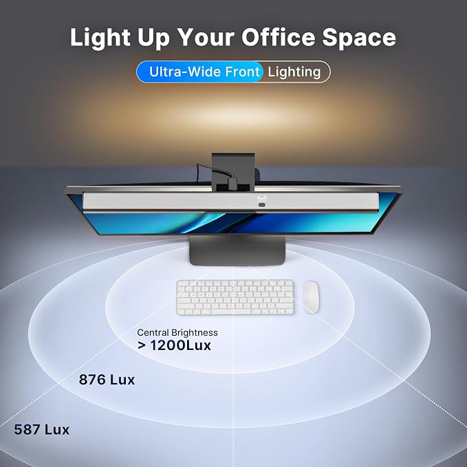 Syrinx 16.7" Monitor Light Bar, No Screen Glare USB LED Screen Lamp - Image 4
