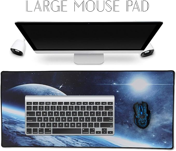 XXL Professional Large Mouse Pad & Computer Game Mouse Mat (35.4x15.7x0.1IN, 90x40 Space) - Image 7