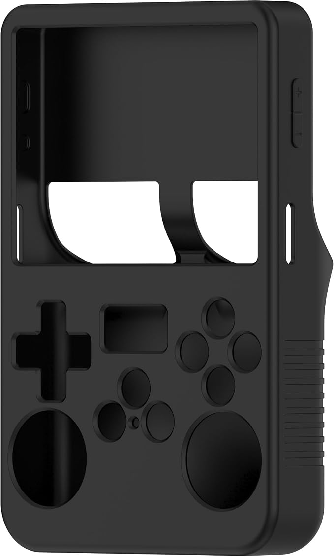 3 Pcs for R36S Handheld Gaming Console Open-Source Arcade Silicone Protective Case – Durable, Anti-Slip, Shockproof Sleeve for R36S Portable Game Console ((3-Pack) - Black, Blue, Grey) - Image 4
