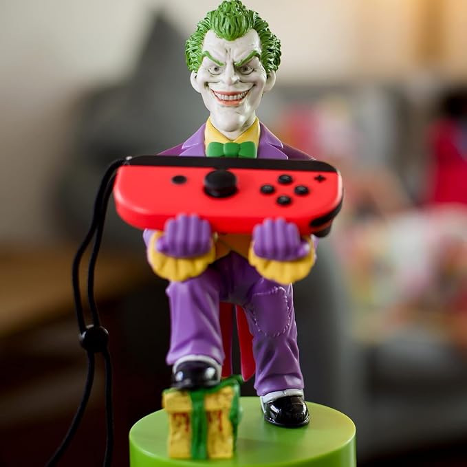 Exquisite Gaming: Warner Bros: Joker - Original Mobile Phone & Gaming Controller Holder, Device Stand, Cable Guys, Licensed Figure, Small - Image 5