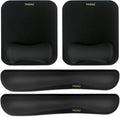 VAGAU Premium Keyboard Wrist Rest and Mouse Pad Wrist Support | Ergonomic Memory Foam Set for Office, Laptop, Mac, Computer and Gaming, Comfortable Typing &Wrist Pain Relief by VAGAU