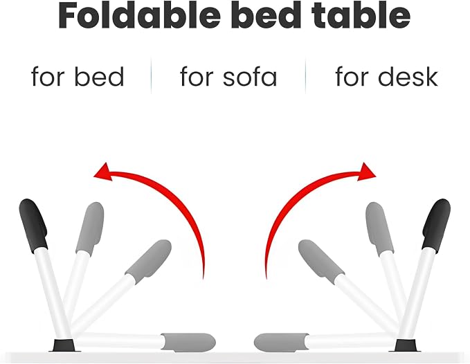 Foldable Lap Desk Stand Bed Desk Laptop Table - Image 4