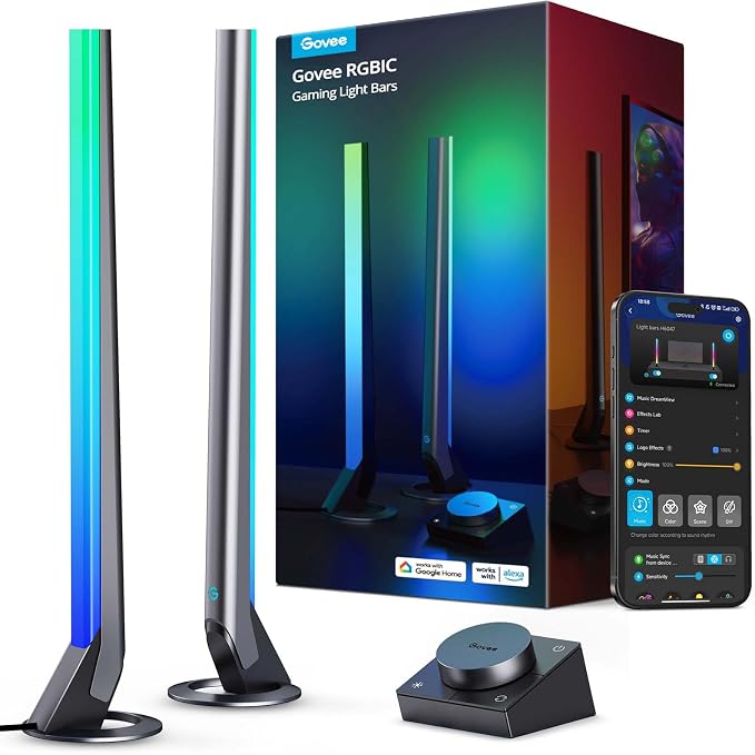 Govee RGBIC Gaming Light Bars H6047 with Smart Controller, Wi-Fi Smart LED by Unknown