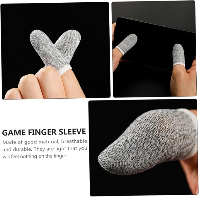 10pcs Upgrade Your Gaming Experience Breathable Finger Cots Thumbs Ban Sweat Hand Finger Sleeve Game Props Protectors Wear-Resistant Props - Image 5
