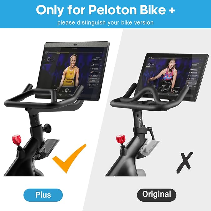 Desk Attachment for Peloton Bike+（Not Bike）, Tray Holder for Phone, Cup, Tablet, Ergonomic Platform Tray（Black） - Image 4