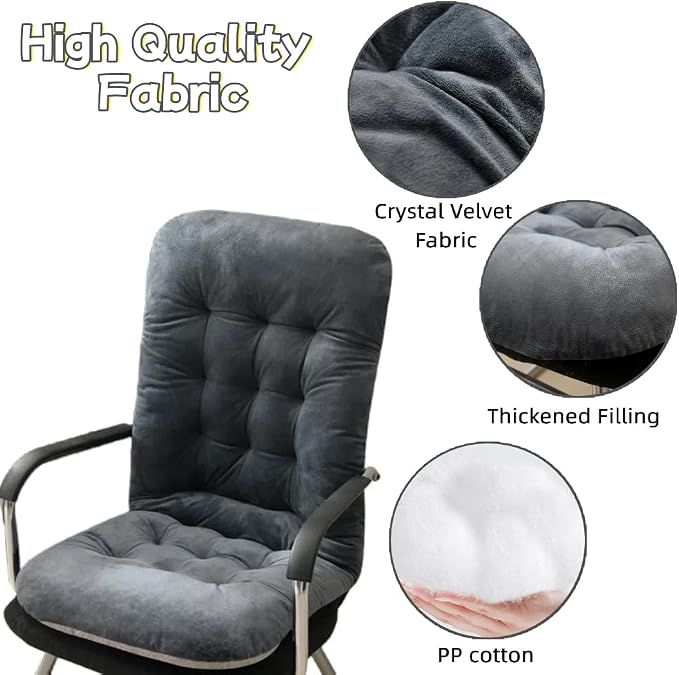 Office Chair Cushion Plush Seat Pad with Back Support Desk Cushions for Gamer Chair Recliner Rocking Chair - Image 3