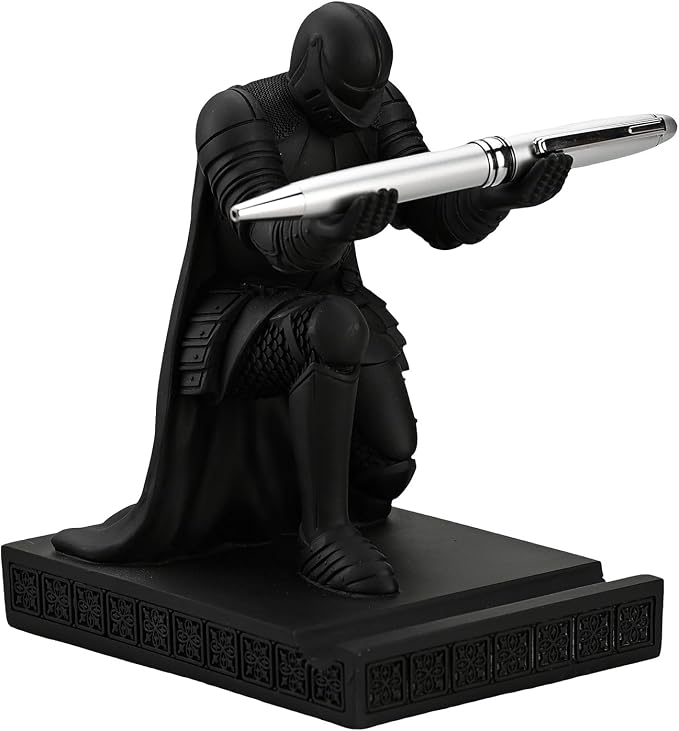 Windbreaker Soldier Knight Pen Holder Personalized Desk Accessory Black by CYXStar