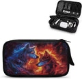 Galaxy Fire Wolf Print Electronics Organizer Travel Case, Water Resistant Cable Organizer Bag for Travel Essentials, Tech Gifts for Men, Storage Bag as Accessories for Phone, Cord by Unknown