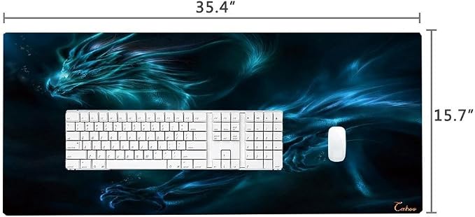 XXL Professional Large Mouse Pad & Computer Game Mouse Mat (35.4x15.7x0.1IN, Dragon) - Image 2