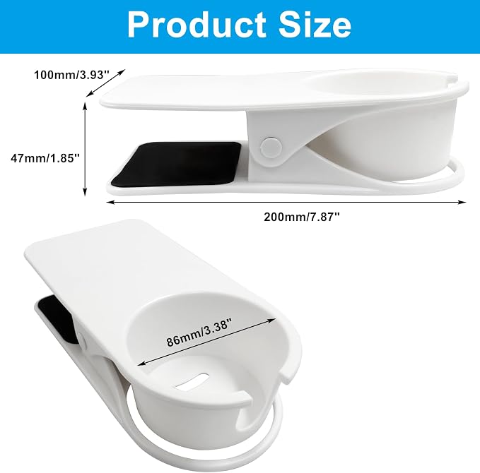Jiozermi 3Pcs Drinking Cup Holder Clip, Red, Black and White - Image 2