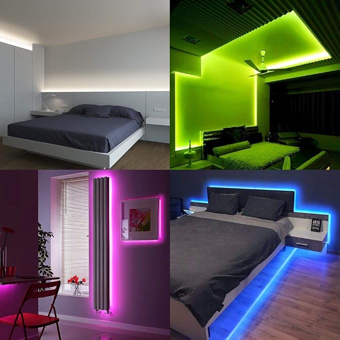 DAYBETTER Led Strip Lights 16.4ft Waterproof Color Changing Led Lights with Remote Controller - Image 6