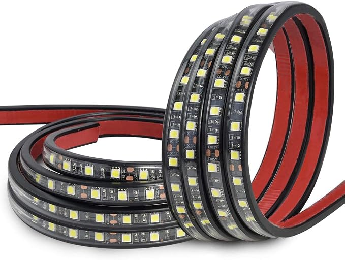 MICTUNING 2Pcs 60 Inch White LED Cargo Truck Bed Light Strip Lamp Waterproof Lighting Kit with On-Off Switch Fuse 2-Way Splitter Cable Compatible with Pickup RV SUV and More - Image 8