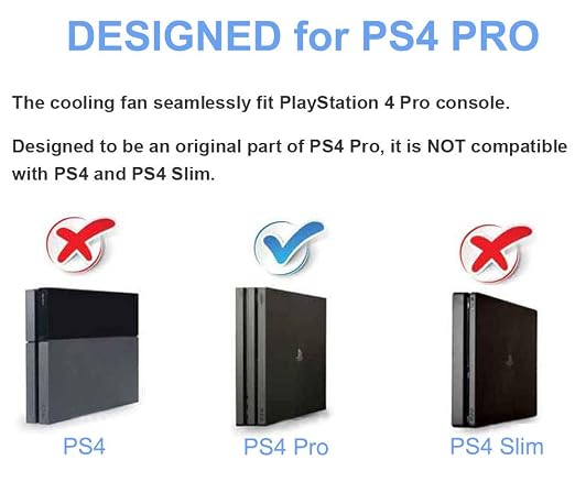 Linkhood Cooling Fan for PS4 PRO, USB External Cooler 5 Fan Turbo Temperature Control Cooling Fans for Sony PlayStation Pro Gaming Console - Image 5