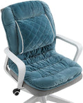 Office Chair Cushion Soft Seat Pad with Backrest Upgraded Lumbar Support Desk Chair Cushions for Dorm, Desk, Rocking Chairs，Patio by Gujuja