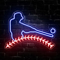 Baseball Neon Sign, Baseball Led Neon Light Signs for Wall Decor Sport Light up Sign Lamp for Dorm Bedroom Party Bar Man Cave Decor Birthday Christmas Gift for Fans Dimmable USB Powered(16.2"*12") by Unknown