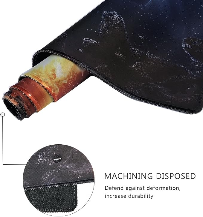 XXL Professional Large Mouse Pad & Computer Game Mouse Mat (35.4x15.7x0.1IN, 90x40 fireball007) - Image 3