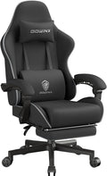 Dowinx Gaming Chair Fabric Big and Tall with Pocket Spring Cushion, Massage Game Chair Cloth with Headrest, Ergonomic Computer Chair with Footrest 350LBS by Dowinx