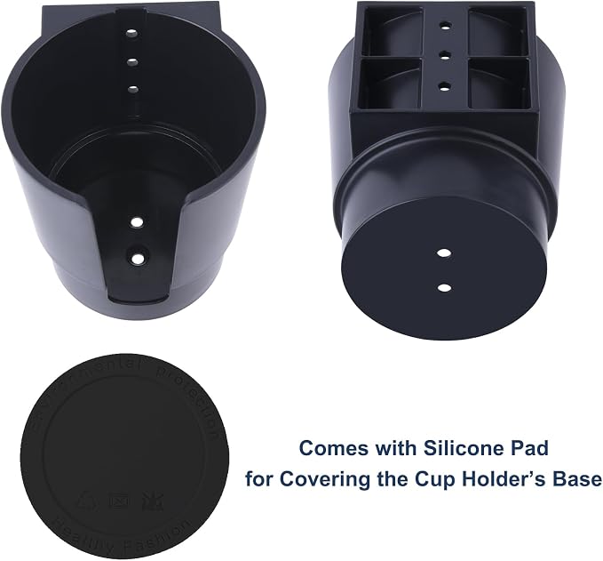 Universal Large Desk Cup Holder Clamp on, Heavy Duty Plastic Drink Holder - Image 6