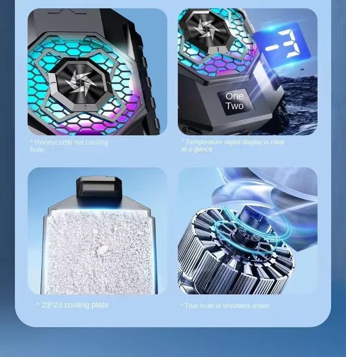 Phone Cooler with Semiconductor Refrigeration,.Phone Cooler Fan for Tiktok Live Streaming, Outdoor Vlog, for Gaming This Works Phenomenal, Keeps Your Phone Cool While Keeping Speed Normal. - Image 3