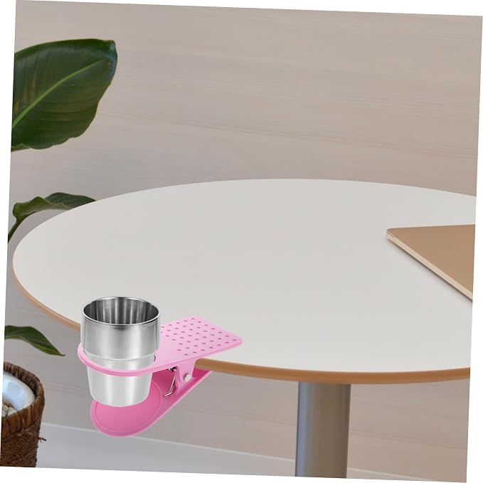 Clamp Storage Mug Storage Clip on Cup Holder Laundry Desk Cup Holder Beach Chair Attachment for Desk Sofa top Office Bathroom Supplies - Image 4