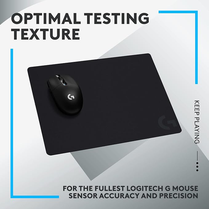 Logitech G440 Hard Gaming Mouse Pad,Optimized for Gaming Sensors,Moderate Surface Friction,Non-Slip Mouse Mat - Black,(Pack of 8) - Image 4