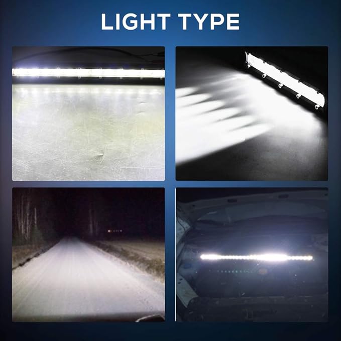 CO LIGHT Led Light Bar Single 7 inch Slim Single Row Lightbar Driving Combo Beam Off Road Work Lights with Mounting Brackets & 6D Reflectors for Truck, Car, Cabin, Boat, ATV, UTV - Image 4
