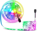 12V Flexible SMD 5050 RGB LED Strip Lights, LED Tape, Multi-Colors, 300 LEDs, Non-Waterproof, Light Strips, Color Changing, Pack of 16.4ft/5m Strips by econoLED