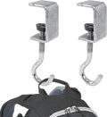 Zayin 2 Pack Desk Bag Holder Schoolbag Hooks Headphone Hanger Stand Adjustable Metal Under Desk Clamp Hook Mount for Portable Bag Gaming Headphones Clothes Table Hook Save Space by Unknown