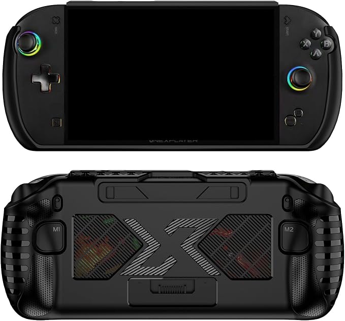 Ergonomic Hand Grip Cover Case for OneXPlayer APEX AMD MAX, TPU Cooling Shell Stand Holder Modified Grip Enhance Hand Feel Protective Sleeve Case with Stand for APEX Gaming Console Accessories by Unknown