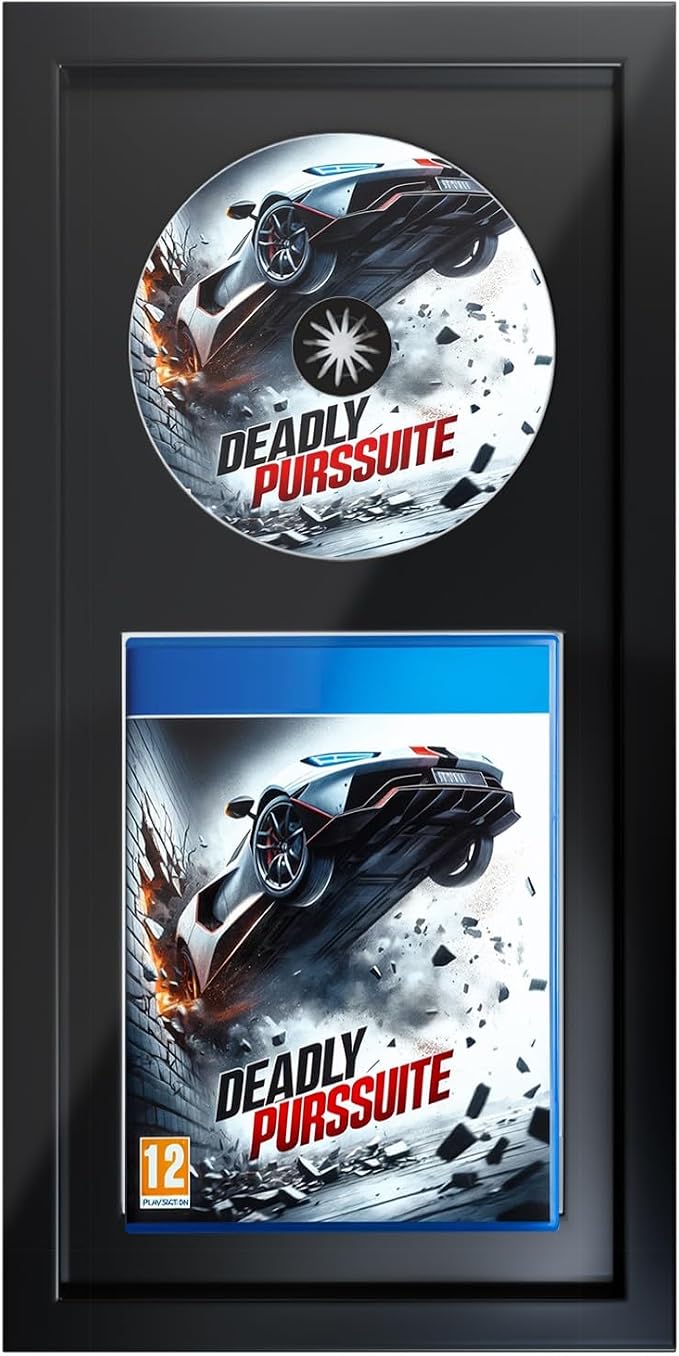 Video Game Display Frame Compatible with PS5, PS4, PS3 Game Case and Disc by Unknown