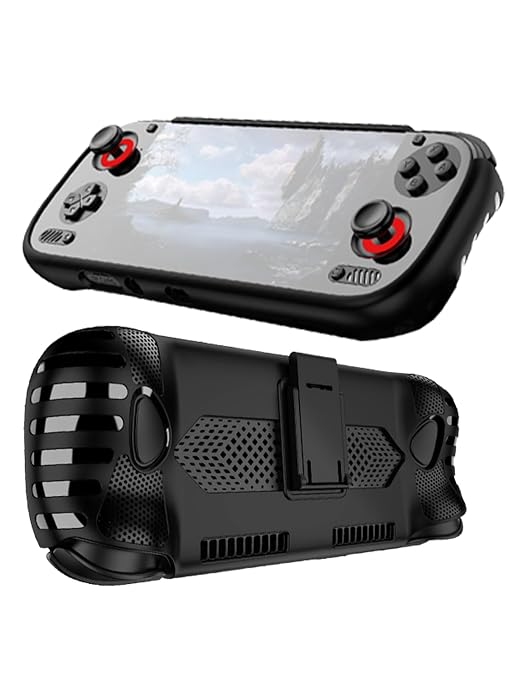 WUNIAK Case for Odin 3 Gaming Handheld, Thin Slim Lightweight&Stand&Scratch Proof Durable Protection Rubber TPU Cover (BlacK). by Unknown